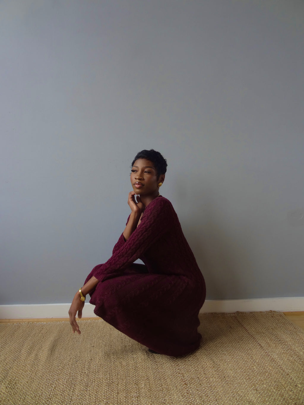 The Vintage Cable Knit Dress